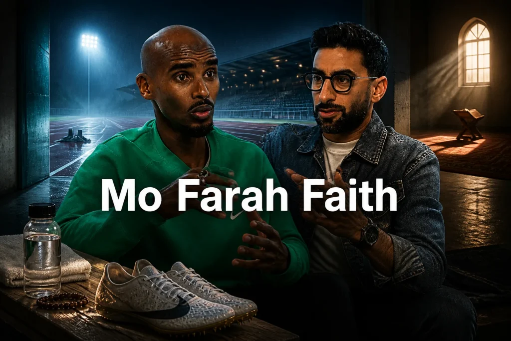 How Does Mo Farah Describe the Role of Faith in His Life?